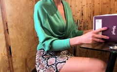 Big-Tits Babe Fucks Teacher for Exam: Russian Amateur