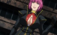 Caught and chained hentai babes gets brutally gangbanged