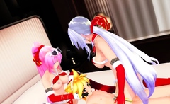 MMD eD Hentai Girls Dancing fucking