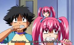 Pretty redhead anime doing oral sex