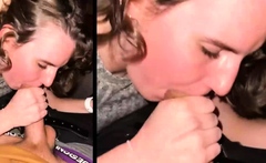 Cinema fucky-fucky with a biotch - public bj at its finest