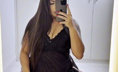 Hot little in uncle's bedroom mirror he caught her in the