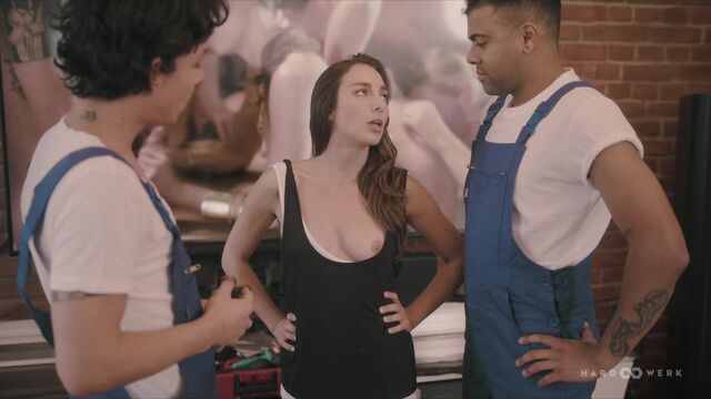 Pure Ana B. and Dadinho at side fuck dirt