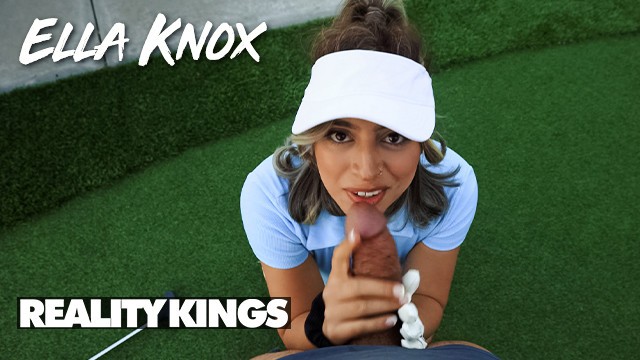 Nice-looking Ella Knox and Air Thugger at riding dick smut