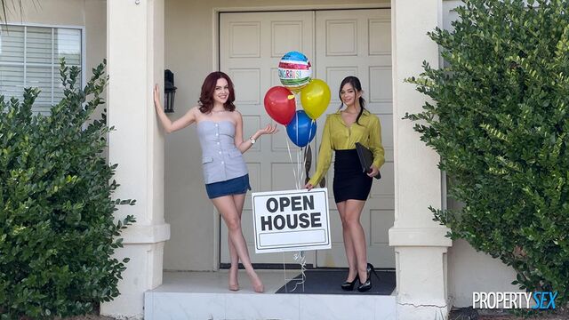 Freya Parker and Scarlett Alexis's long legs scene by Property Sex