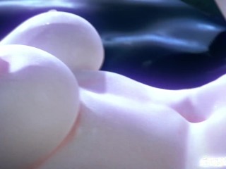 Clorinde gets her holes filled by 6 big slimy thingies