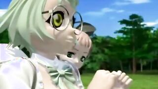 eD hentai girls gets monster fucked in the forest