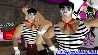 Muscular hentai groupsex gangbanged