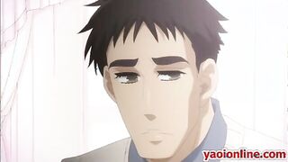 Hentai guy in bed gets screwed up