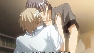 Two hentai guys having hot kiss