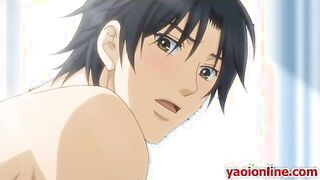 Two hentai guys naked in room