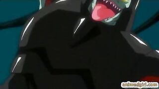 Bondage hentai with bigboobs gets double cocks and monsters fucked