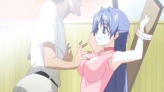 Cute hentai babe gets hot gangbanged