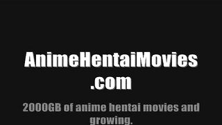 Busty housemaid doing blowjob end with cum - anime hentai movie