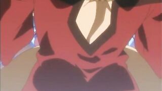 Naked hentai babe caught in black ceremony