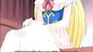 Blonde Princess hentai drilled all hole by tentacles