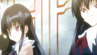 Two hentai girls with big boobs get hot banged