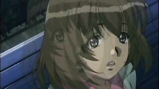 Bounching tits hentai cutie hard fucked by pervert guy in the outdoor