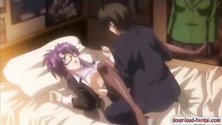 Big busted hentai chick sucks and fucks a horny cock