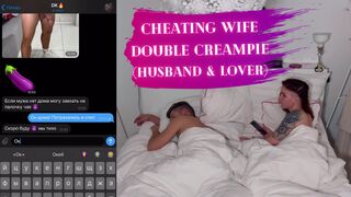 Cheating wife Double Creampie Sex KleoModel