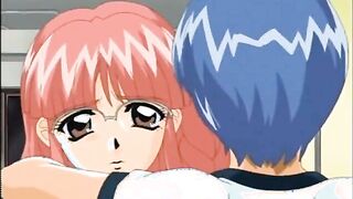 Bondage hentai gets ass injection with an enema and fucked