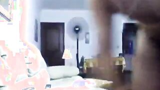 Cute Latina Rides Her BF On The Sofa