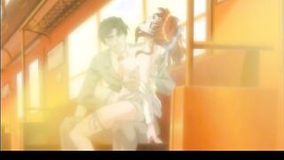 Horny old mans long cock fuckes a horny hentai coed