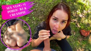 Sex Vlog #i Public BJ and Creampie KleoModel