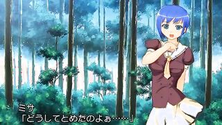 Tied up ed hentai gets poked ass and pussy by flower tentacles in the forest