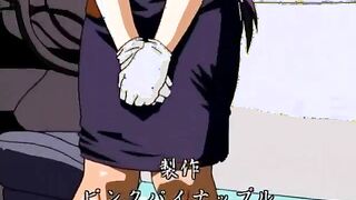 Captive hentai police woman hard shoved stick into her wetpussy in the car