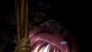 Busty hentai babes her pussy rocked hard