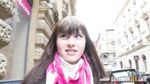 Luna Rival's XXX casting in public 2
