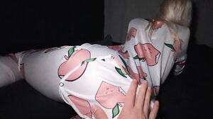 BootyFrutti - Homemade night sex filmed on the phone from an amateur couple.