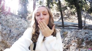 Molly Pills - Slutty Camper Loves Anal Plug Sex Public