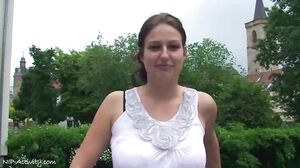 Anja Nude in Public