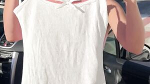 Perky Luna - Public Nude Outfit Try-On Street Fashion