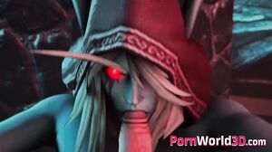 World of Warcraft Gentle Game Sluts Sucking and Rides on a Big Cock