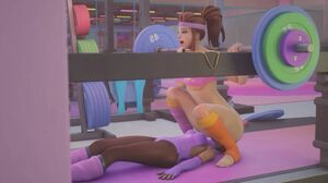 Sombra In Brigitte's Gym