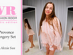 Alexia Sun Try On Provence Lingery Set