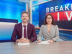 Newsroom Orgy: Nicole Doshis Wild Ride