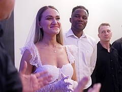 Real DPP Wedding 9 ON i Interracial Gang Bang with Siri