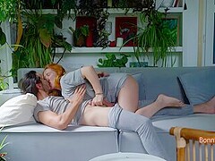 Intimate Afternoon On The Couch - We Make Love, Then She Asks For Doggy