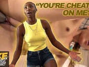 Fake Hostel Full Scene - Asian and Ebony threesome with Thai girl stretched by BBC and African babe