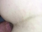 Fucked me hard in my ass! Left me with a huge anal cream pie!