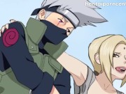 NARUTO - two Hokages have Sex Pe - Kakashi and Tsunade