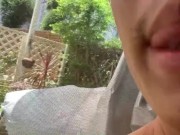 A crazy Korean idol who shows masturbation to people walking outdoors from inside the house!Big ass