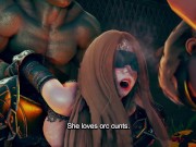 Female knight lose to monster ork - ep.i