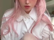 Try not to cum CHALLENGE! COSPLAY LEVEL daddy If You cum inside my pink pussy u lose! Nutaku