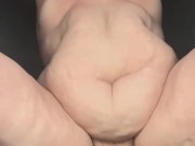 BBW With Big Tits Big Ass Plump Belly Fucked In Both HolesFrom Behind, CUM IN MY FAT WHITE ASS