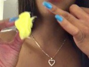 ASMR - Girlfriend Roleplay - Eating Sounds - EbonyLovers